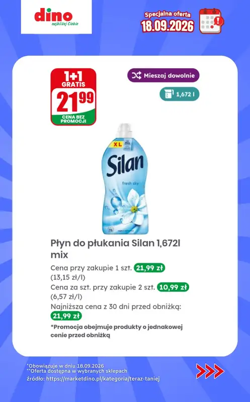 Dino - gazetka promocyjna Specjalna oferta na 18.09.2026 - promocje spoza gazetki od piątku 18.09 do piątku 18.09 - strona 11