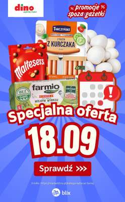 Dino - gazetka promocyjna Specjalna oferta na 18.09.2026 - promocje spoza gazetki od piątku 18.09 do piątku 18.09
