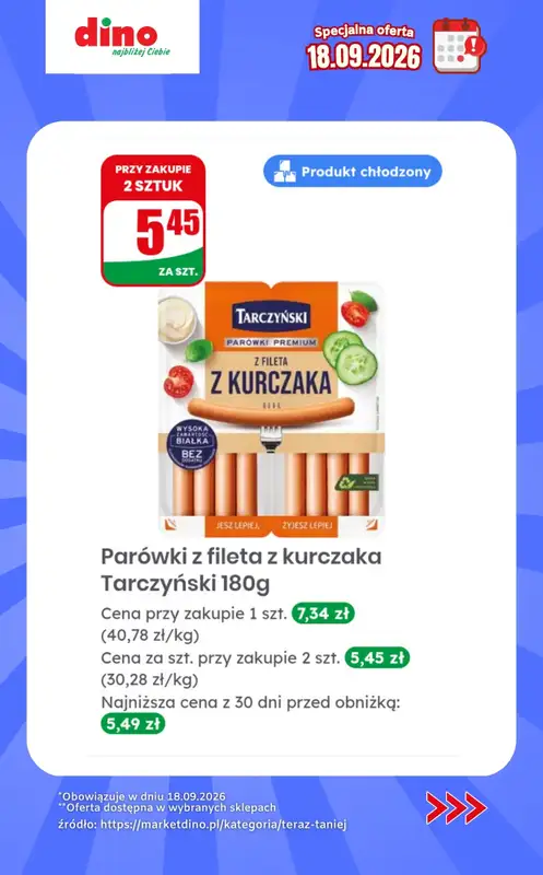 Dino - gazetka promocyjna Specjalna oferta na 18.09.2026 - promocje spoza gazetki od piątku 18.09 do piątku 18.09 - strona 8