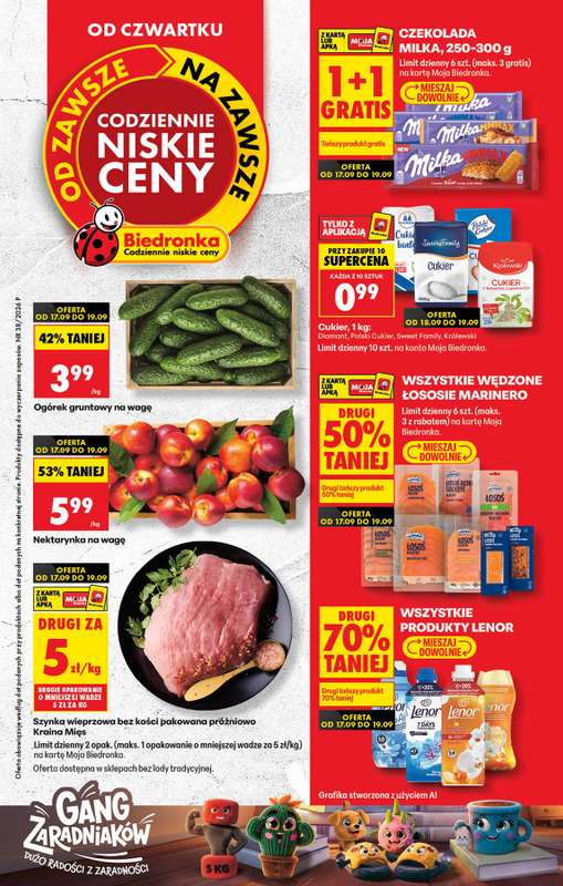 Biedronka - gazetka promocyjna Od czwartku od czwartku 17.09 do środy 23.09