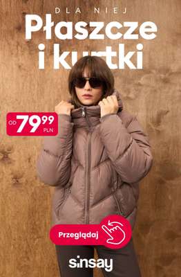 Sinsay - gazetka promocyjna Płaszcze i kurtki damskie od 79,99 PLN od piątku 18.09 