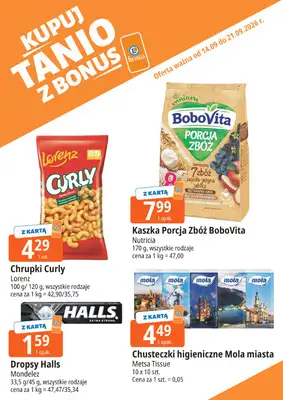 Leclerc - gazetka promocyjna Kupuj tanio z bonus od piątku 18.09 do poniedziałku 21.09