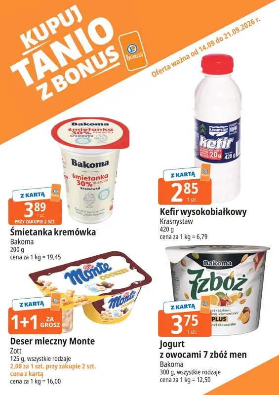 Leclerc - gazetka promocyjna Kupuj tanio z bonus od piątku 18.09 do poniedziałku 21.09 - strona 6