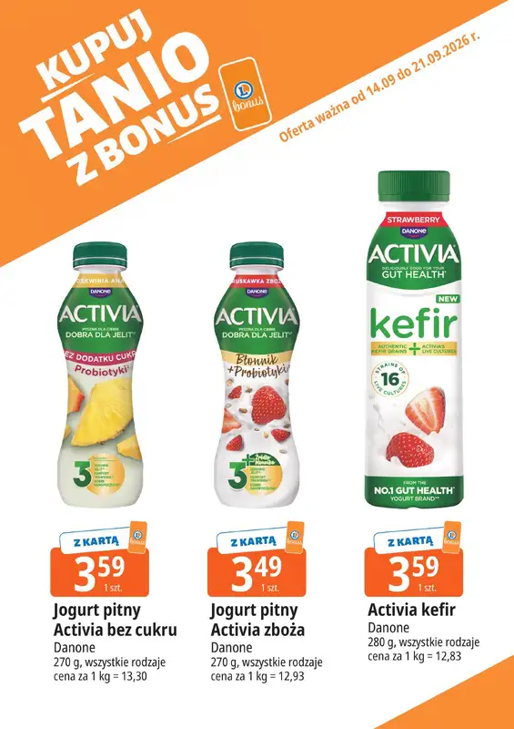 Leclerc - gazetka promocyjna Kupuj tanio z bonus od piątku 18.09 do poniedziałku 21.09 - strona 4