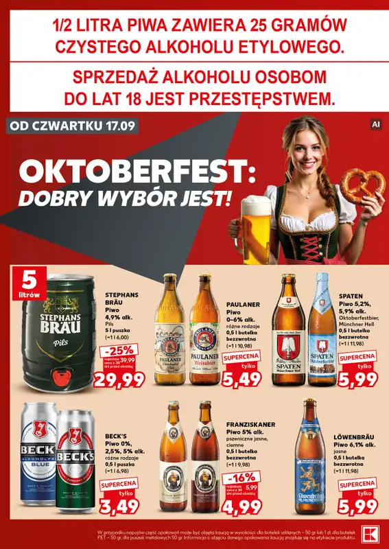 Kaufland - gazetka promocyjna Oferta Kaufland - SUPER SOBOTA od soboty 19.09 do soboty 19.09 - strona 22