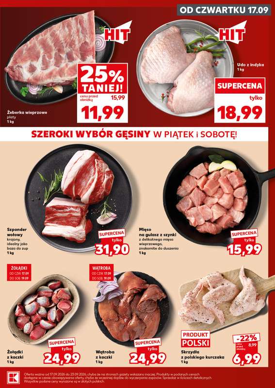 Kaufland - gazetka promocyjna Oferta Kaufland - SUPER SOBOTA od soboty 19.09 do soboty 19.09 - strona 9