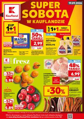 Kaufland - gazetka promocyjna Oferta Kaufland - SUPER SOBOTA od soboty 19.09 do soboty 19.09