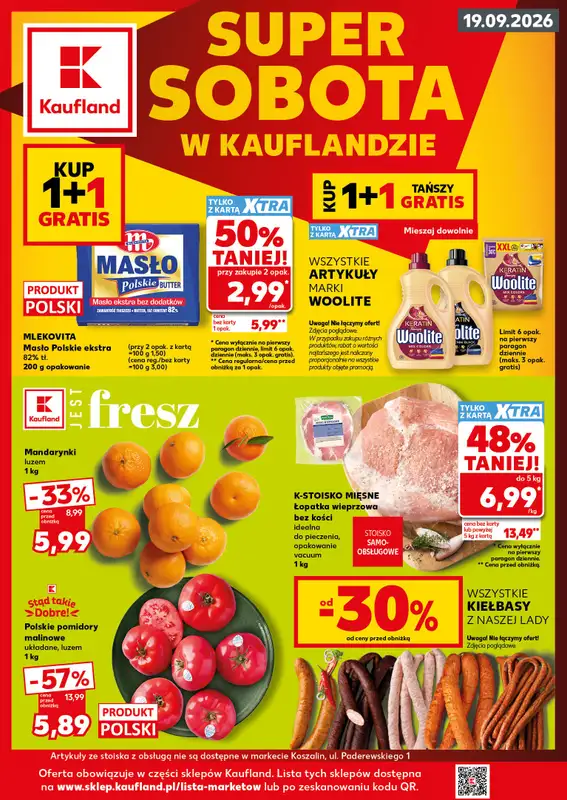 Kaufland - gazetka promocyjna Oferta Kaufland - SUPER SOBOTA  