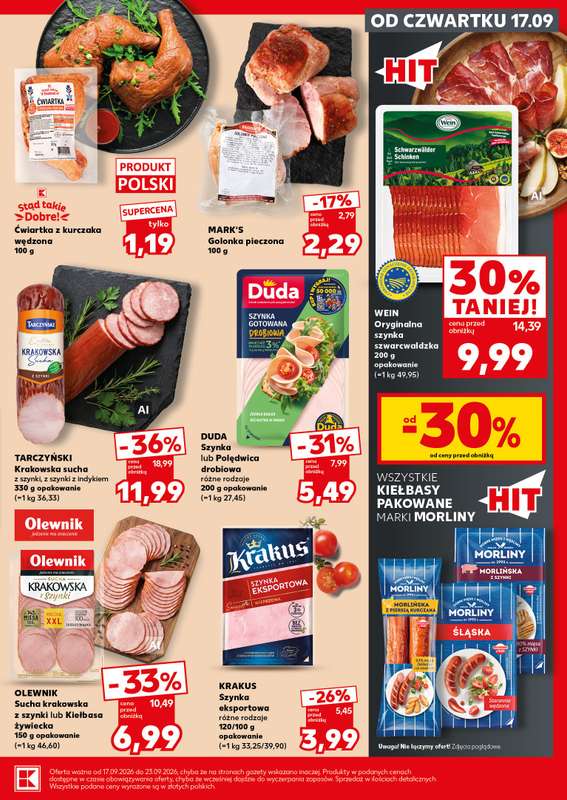 Kaufland - gazetka promocyjna Mocny Start od poniedziałku 21.09 do środy 23.09 - strona 17