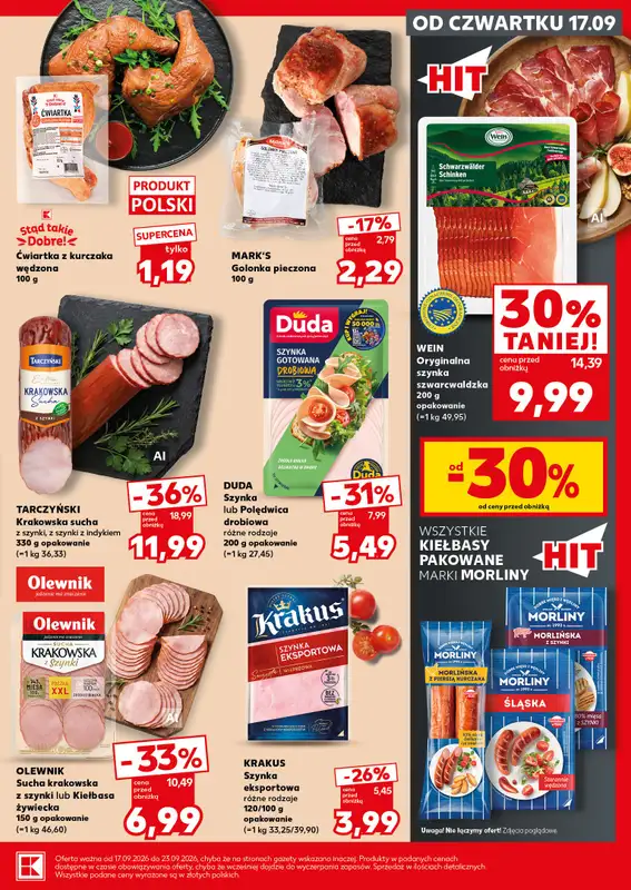 Kaufland - gazetka promocyjna Mocny Start od poniedziałku 21.09 do środy 23.09 - strona 17