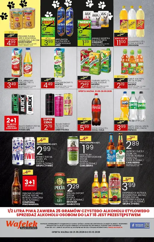 Wafelek - gazetka promocyjna Gazetka od poniedziałku 21.09 do soboty 03.10 - strona 8