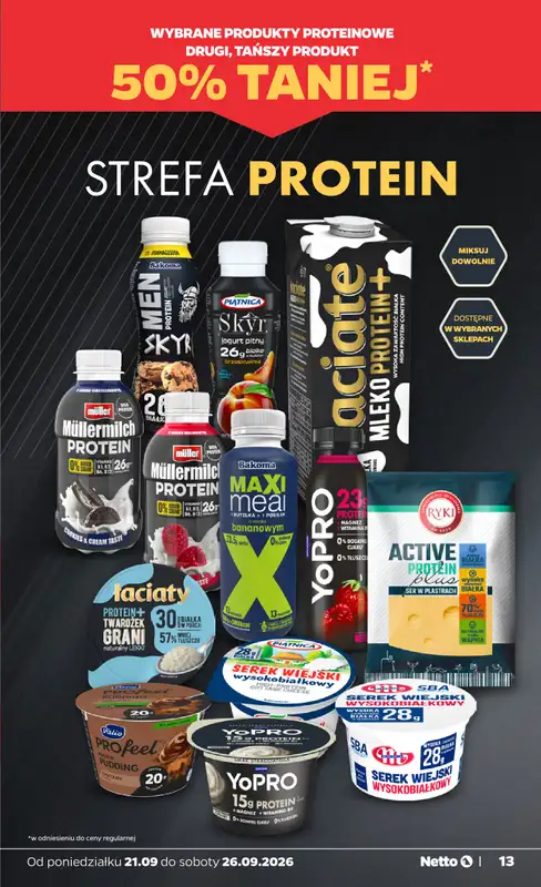 Netto - gazetka promocyjna Gazetka Spożywcza od poniedziałku 21.09 do soboty 26.09 - strona 13