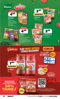 Netto - gazetka promocyjna Gazetka Spożywcza od poniedziałku 21.09 do soboty 26.09 - strona 22