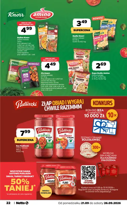Netto - gazetka promocyjna Gazetka Spożywcza od poniedziałku 21.09 do soboty 26.09 - strona 22