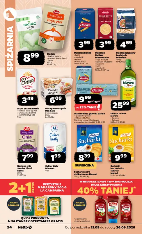 Netto - gazetka promocyjna Gazetka Spożywcza od poniedziałku 21.09 do soboty 26.09 - strona 24