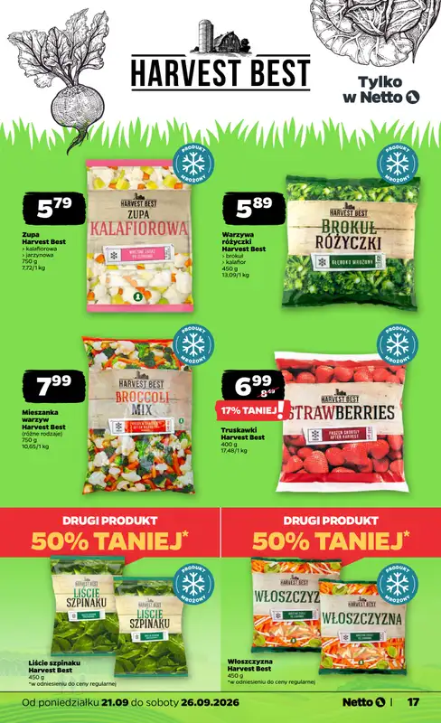 Netto - gazetka promocyjna Gazetka Spożywcza od poniedziałku 21.09 do soboty 26.09 - strona 17