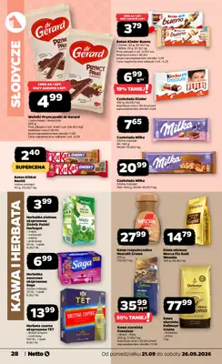 Netto - gazetka promocyjna Gazetka Spożywcza od poniedziałku 21.09 do soboty 26.09 - strona 28