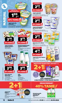 Netto - gazetka promocyjna Gazetka Spożywcza od poniedziałku 21.09 do soboty 26.09 - strona 12