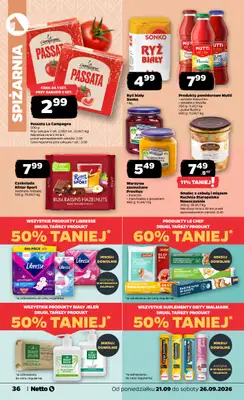 Netto - gazetka promocyjna Gazetka Spożywcza od poniedziałku 21.09 do soboty 26.09 - strona 36