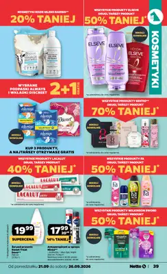 Netto - gazetka promocyjna Gazetka Spożywcza od poniedziałku 21.09 do soboty 26.09 - strona 39