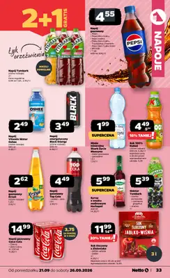 Netto - gazetka promocyjna Gazetka Spożywcza od poniedziałku 21.09 do soboty 26.09 - strona 33