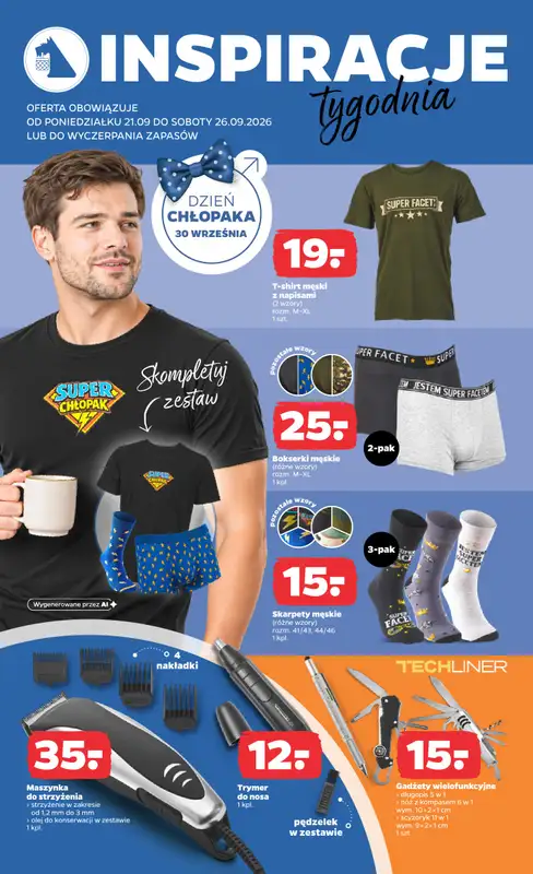 Netto - gazetka promocyjna Inspiracje tygodnia Dzień Chłopaka od poniedziałku 21.09 do soboty 26.09 - strona 2