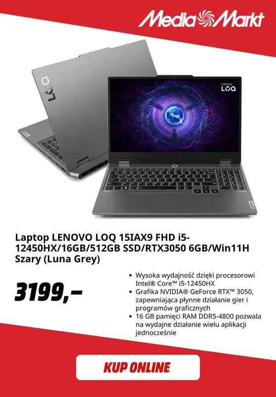 Media Markt - gazetka promocyjna Laptopy gamingowe w super cenach od piątku 18.09  - strona 4