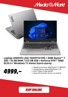 Media Markt - gazetka promocyjna Laptopy gamingowe w super cenach od piątku 18.09  - strona 8