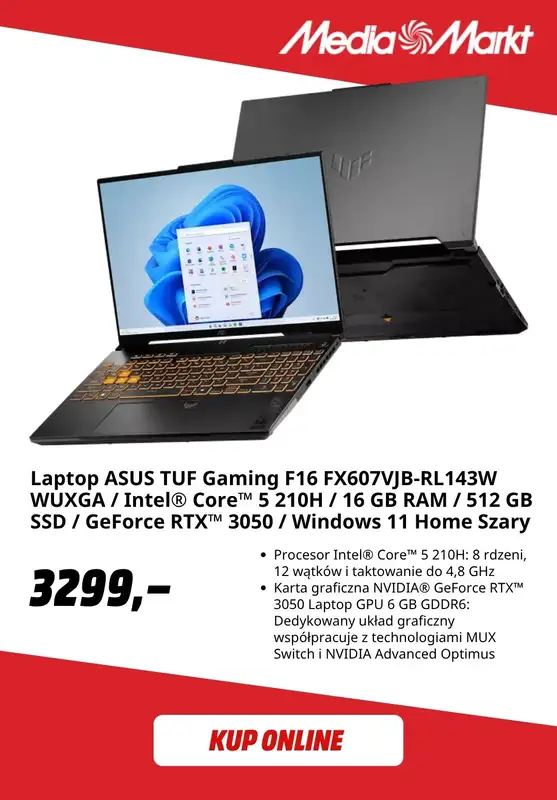 Media Markt - gazetka promocyjna Laptopy gamingowe w super cenach od piątku 18.09  - strona 6
