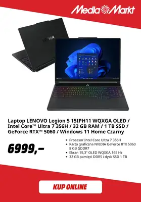 Media Markt - gazetka promocyjna Laptopy gamingowe w super cenach od piątku 18.09  - strona 7