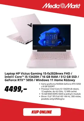 Media Markt - gazetka promocyjna Laptopy gamingowe w super cenach od piątku 18.09  - strona 2