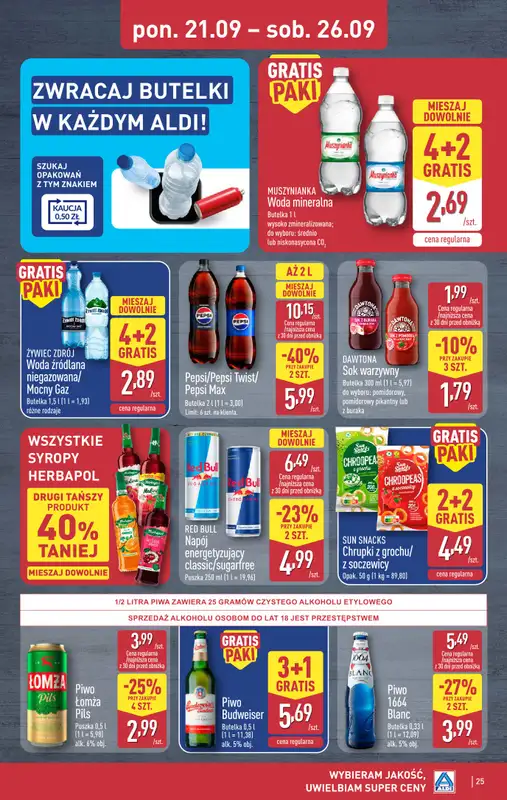 Aldi - gazetka promocyjna Pełny katalog! od poniedziałku 21.09 do soboty 26.09 - strona 25