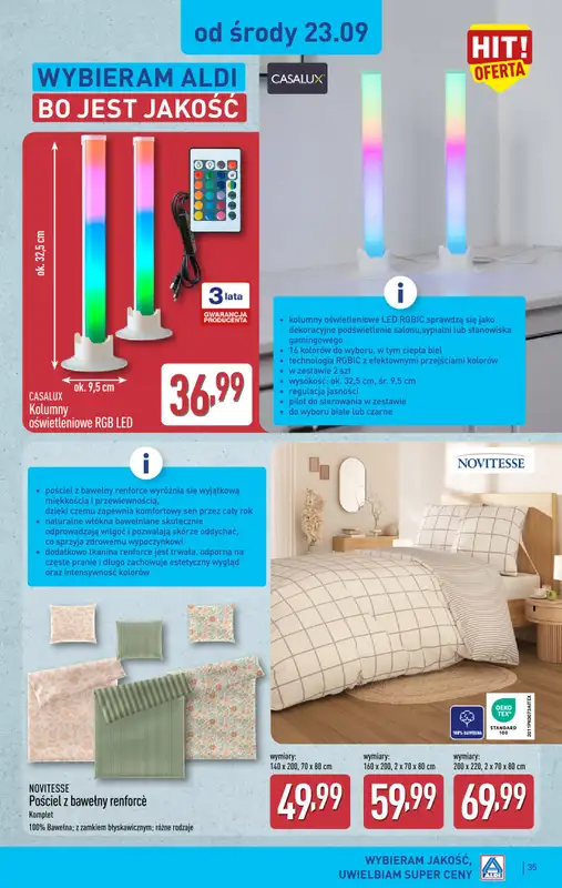 Aldi - gazetka promocyjna Pełny katalog! od poniedziałku 21.09 do soboty 26.09 - strona 35