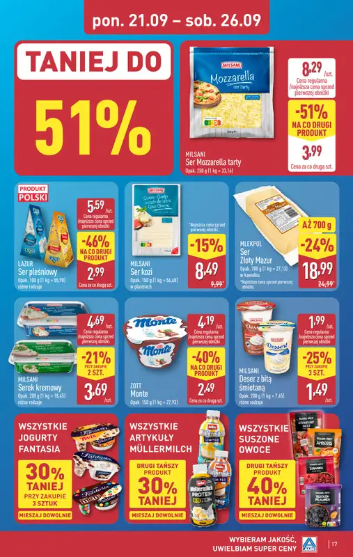 Aldi - gazetka promocyjna Pełny katalog! od poniedziałku 21.09 do soboty 26.09 - strona 17