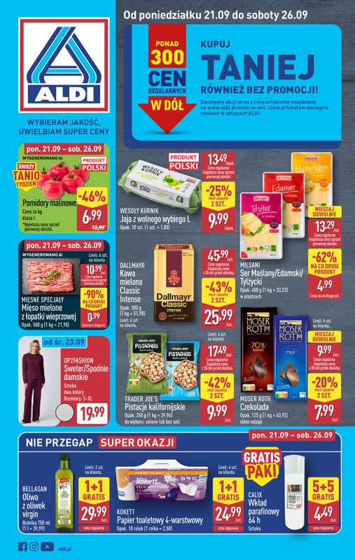 Aldi - gazetka promocyjna Pełny katalog! od poniedziałku 21.09 do soboty 26.09