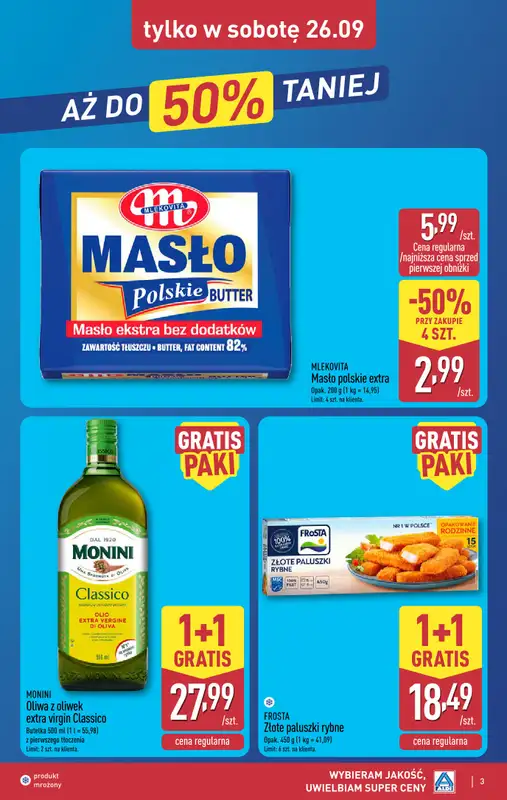 Aldi - gazetka promocyjna Weekend super cen w Aldi! od czwartku 24.09 do soboty 26.09 - strona 3