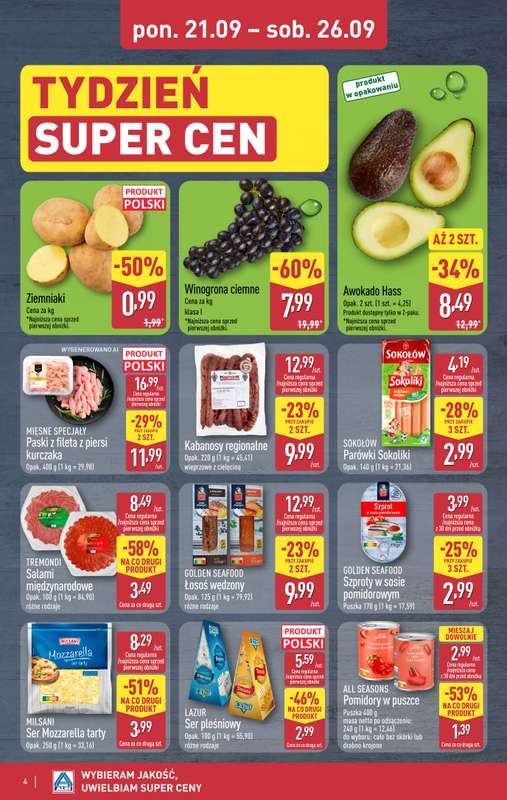 Aldi - gazetka promocyjna Weekend super cen w Aldi! od czwartku 24.09 do soboty 26.09 - strona 4