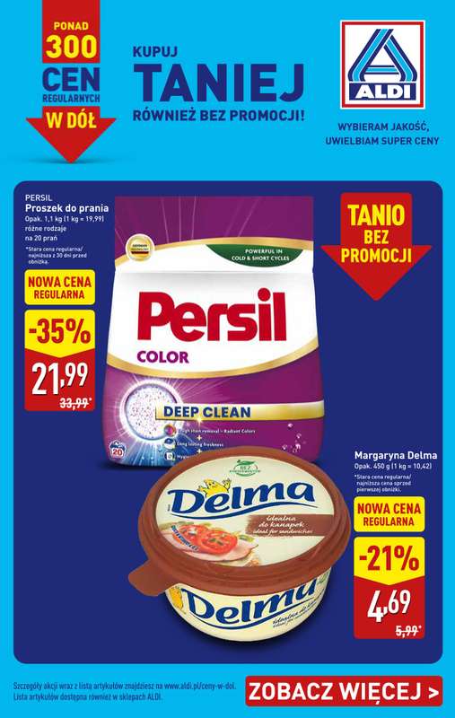 Aldi - gazetka promocyjna Kupuj TANIEJ również bez promocji! od poniedziałku 21.09 do soboty 26.09