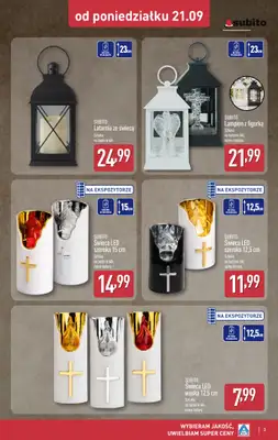 Aldi - gazetka promocyjna Światełko pamięci od poniedziałku 21.09 do soboty 26.09 - strona 3