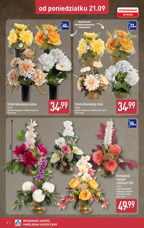 Aldi - gazetka promocyjna Światełko pamięci od poniedziałku 21.09 do soboty 26.09 - strona 8