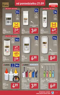 Aldi - gazetka promocyjna Światełko pamięci od poniedziałku 21.09 do soboty 26.09 - strona 9