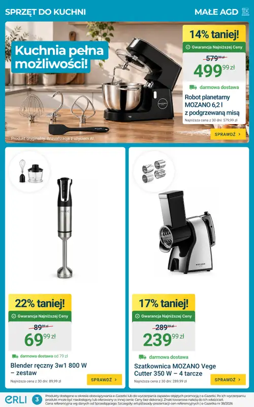 ERLI - gazetka promocyjna Gazetka  do niedzieli 27.09 - strona 3