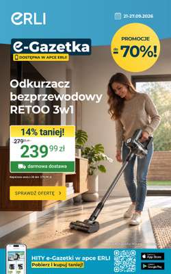 ERLI - gazetka promocyjna Gazetka  do niedzieli 27.09