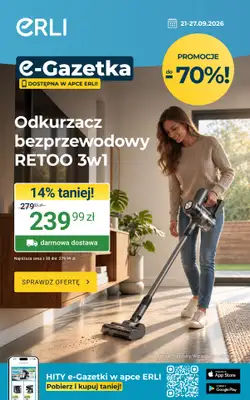 ERLI - gazetka promocyjna Gazetka  do niedzieli 27.09