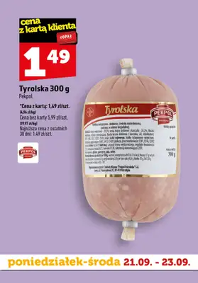 TOPAZ - gazetka promocyjna Superstart tygodnia od poniedziałku, 21.09 od poniedziałku 21.09 do środy 23.09 - strona 7