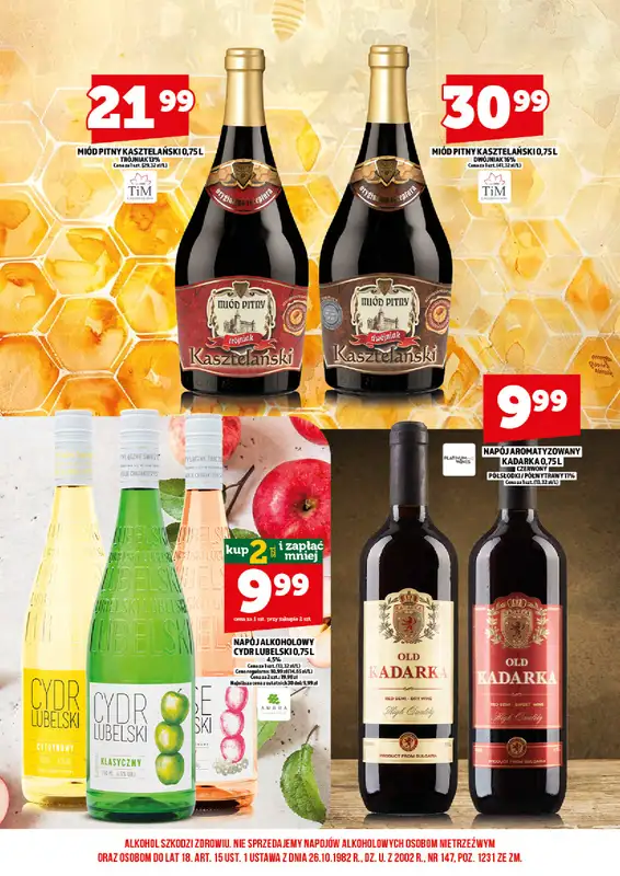 TOPAZ - gazetka promocyjna Ulotka alkoholowa od piątku 18.09 do środy 30.09 - strona 12