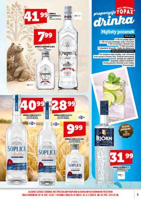 TOPAZ - gazetka promocyjna Ulotka alkoholowa od piątku 18.09 do środy 30.09 - strona 3