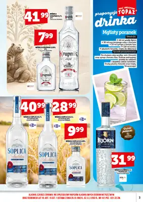 TOPAZ - gazetka promocyjna Ulotka alkoholowa od piątku 18.09 do środy 30.09 - strona 3