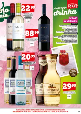 TOPAZ - gazetka promocyjna Ulotka alkoholowa od piątku 18.09 do środy 30.09 - strona 11