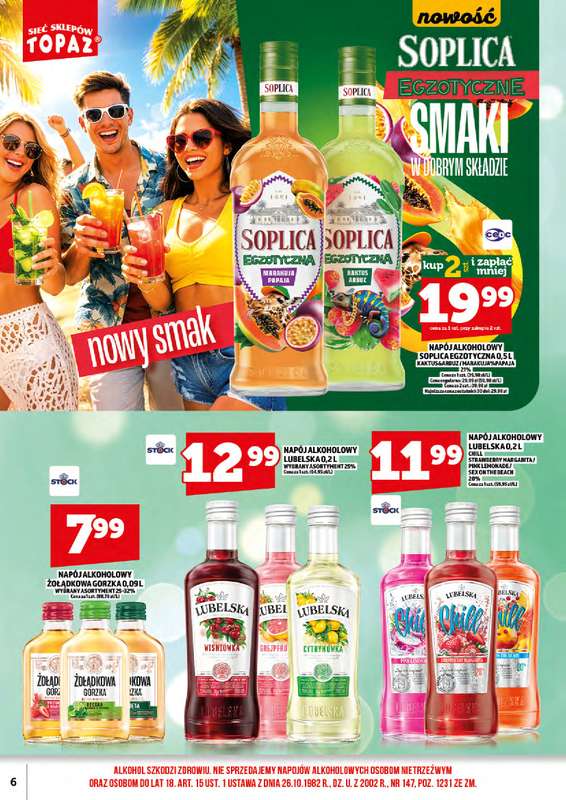 TOPAZ - gazetka promocyjna Ulotka alkoholowa od piątku 18.09 do środy 30.09 - strona 6